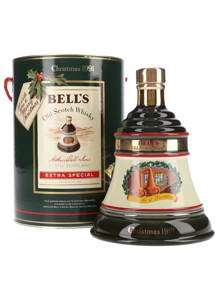 Bell's Christmas 1991 Ceramic Decanter The Art Of Distilling 70cl / 40%