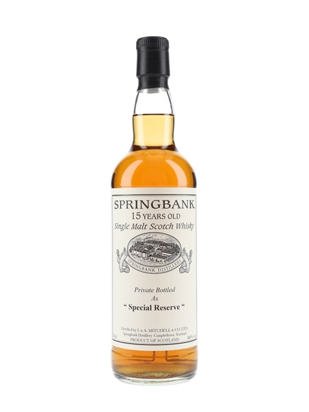 Springbank 1996 15 Year Old Special Reserve Cask 477 Private Cask Bottling 70cl / 46%