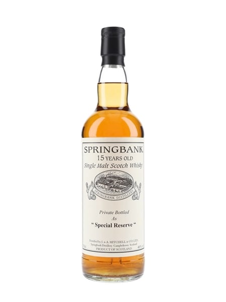 Springbank 1996 15 Year Old Special Reserve Cask 477 Private Cask Bottling 70cl / 46%