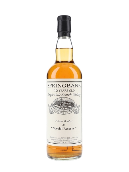 Springbank 1996 15 Year Old Special Reserve Cask 477 Private Cask Bottling 70cl / 46%