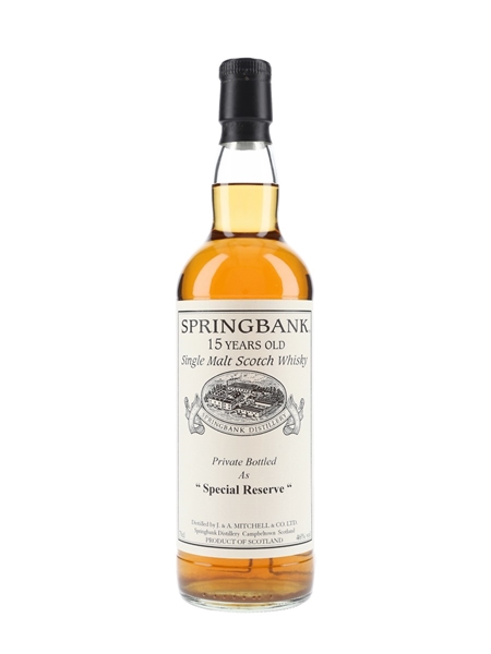 Springbank 1996 15 Year Old Special Reserve Cask 477 Private Cask Bottling 70cl / 46%