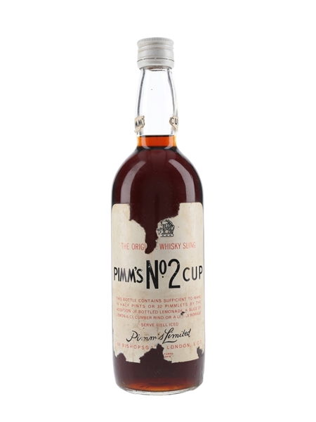 Pimm's No.2 Cup Whisky Sling Bottled 1960s 75cl / 34%