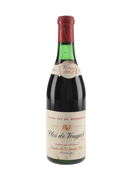 Clos de Vougeot 1962 Grants Of St James's 37.5cl