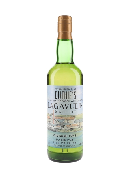 Lagavulin 1978 Bottled 1993 - Duthie's 70cl / 46%