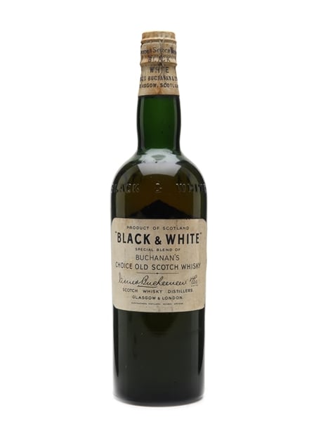 Black & White Spring Cap Bottled 1950s 75cl / 43%