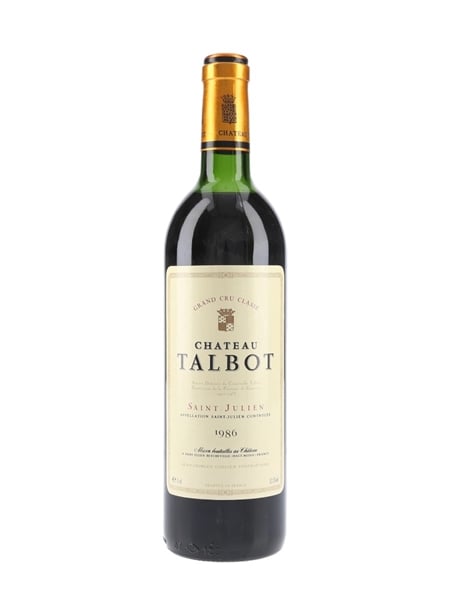 Chateau Talbot 1986 Grand Cru Classe - Saint Julien 75cl / 12.5%