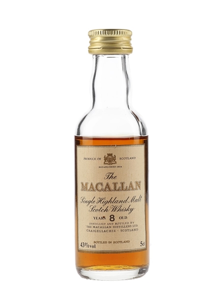 Macallan 8 Year Old Bottled 1980s 5cl / 43%