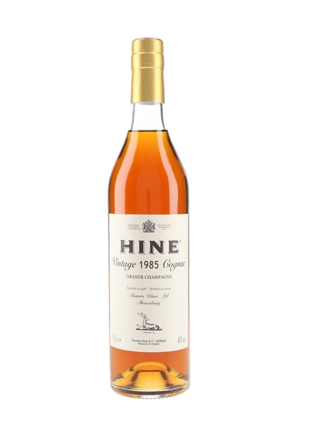 Hine 1985 Landed 1987, Bottled 2002 - Tanners Wines Ltd. 70cl / 40%