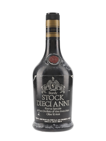 Stock Dieci Anni 10 Year Old Riserva Speciale Bottled 1970s 75cl / 40%