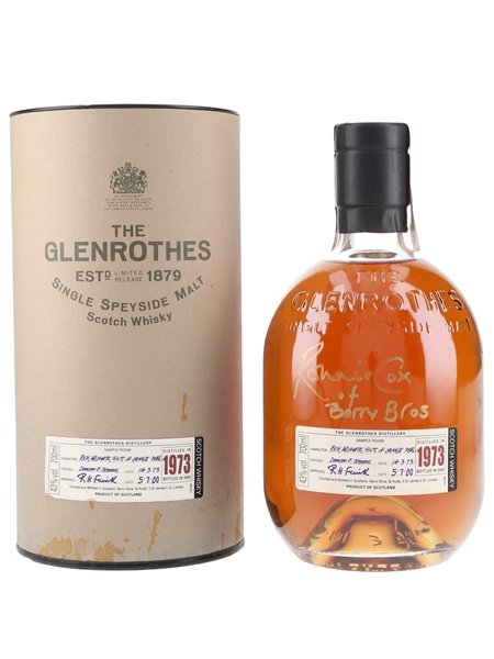 Glenrothes 1973 Bottled 2000 - Signed Bottle 70cl / 43%