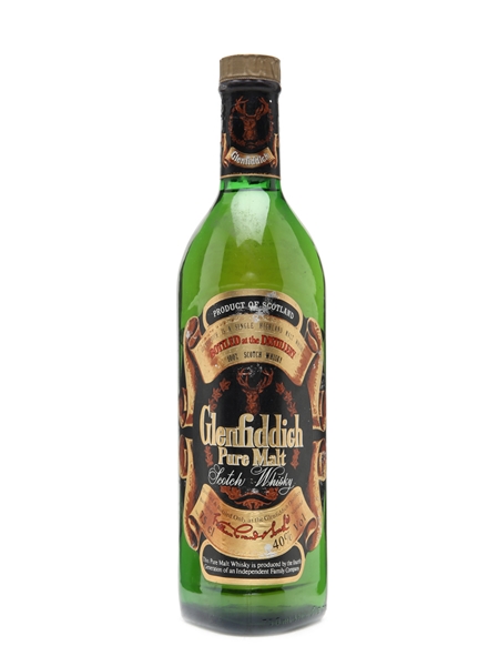 Glenfiddich Pure Malt Bottled 1980s 75cl