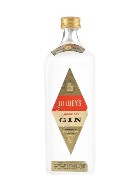 Gilbey's London Dry Gin Bottled 1950s - Cinzano 75cl / 46.2%