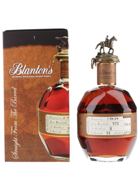 Blanton's Straight From The Barrel No. 473 Bottled 2020 70cl / 65%