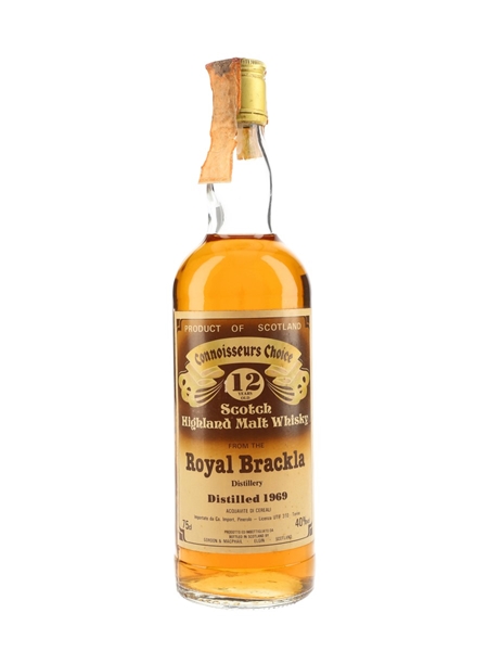 Royal Brackla 1969 12 Year Old Gordon & MacPhail - Connoisseurs Choice 75cl / 40%