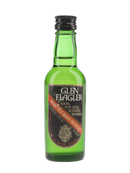 Glen Flagler Rare All Malt Scotch Bottled 1970s 4.7cl / 40%