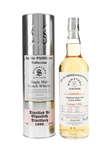 Clynelish 1996 21 Year Old Bottled 2018 - Signatory Vintage 70cl / 46%