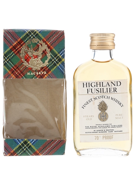 Highland Fusilier 8 Year Old Bottled 1970s - Gordon & MacPhail 5cl / 40%