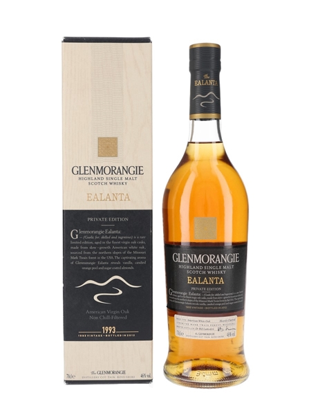 Glenmorangie Ealanta Distilled 1993 - Bottled 2012 70cl / 46%