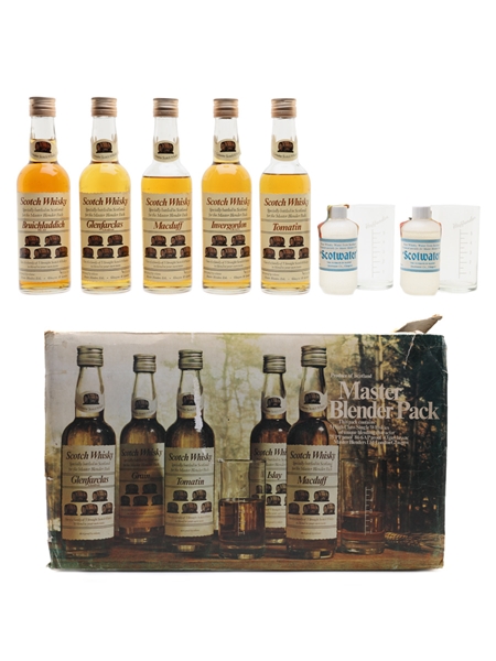 Master Blender Pack Bruichladdich, Glenfarclas, Invergordon, Macduff, Tomatin 5 x 37.8cl / 43.3%