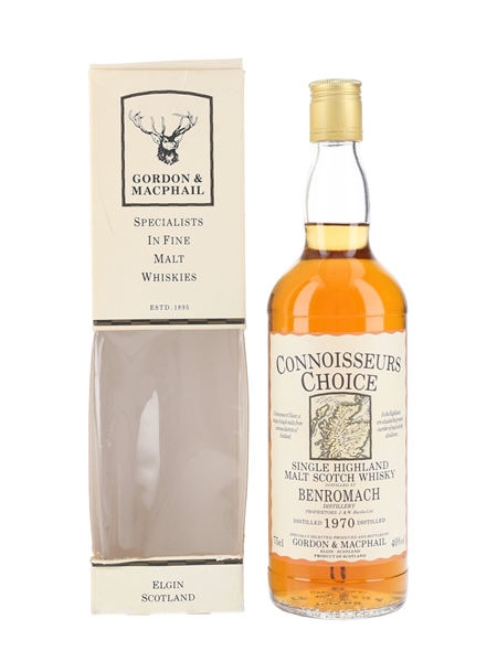 Benromach 1970 Connoisseurs Choice Bottled 1980s-1990s - Gordon & MacPhail 75cl / 40%