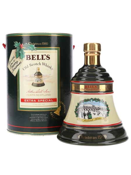 Bell's Christmas 1989 Ceramic Decanter Perth Winter 1895 75cl / 43%