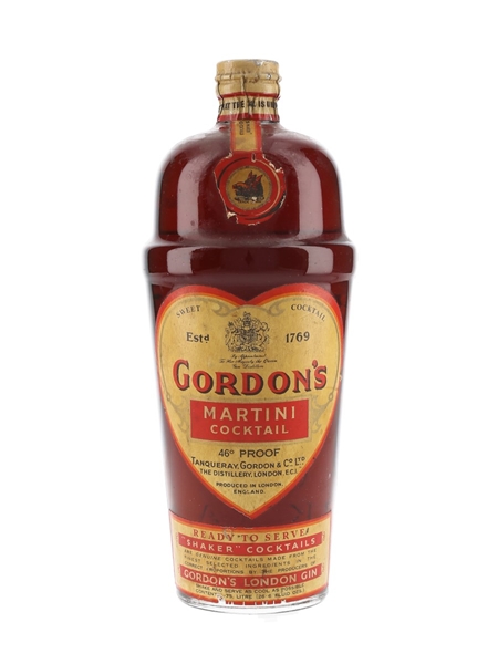 Gordon's Martini Cocktail Spring Cap Bottled 1950s 75cl / 26.2%