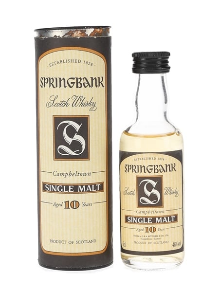 Springbank 10 Year Old Bottled 1990s 5cl / 46%