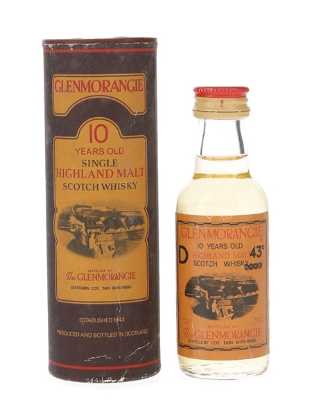 Glenmorangie 10 Year Old Bottled 1980s 5cl / 43%