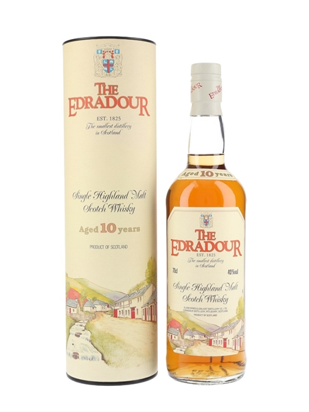 Edradour 10 Year Old Bottled 1990s - Includes Edradour Poster 70cl / 40%