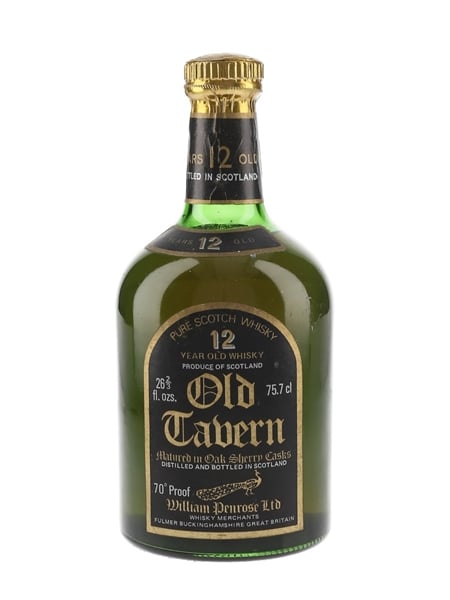 Old Tavern 12 Year Old Sherry Cask Bottled 1970s - William Penrose Ltd. 75.7cl / 40%