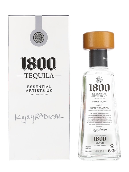 1800 Silver Kojey Radical Tequila Essential Artists UK 70cl / 38%