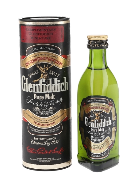 Glenfiddich Special Old Reserve Pure Malt Bottled 1990s 5cl / 40%