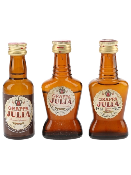 Stock Julia Grappa Riserva Stravecchia  3 x 3cl