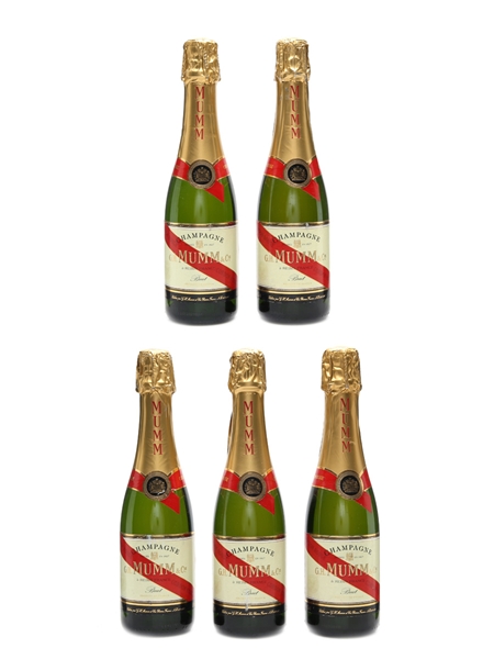 G H Mumm Cordon Rouge Champagne 5 x 37.5cl