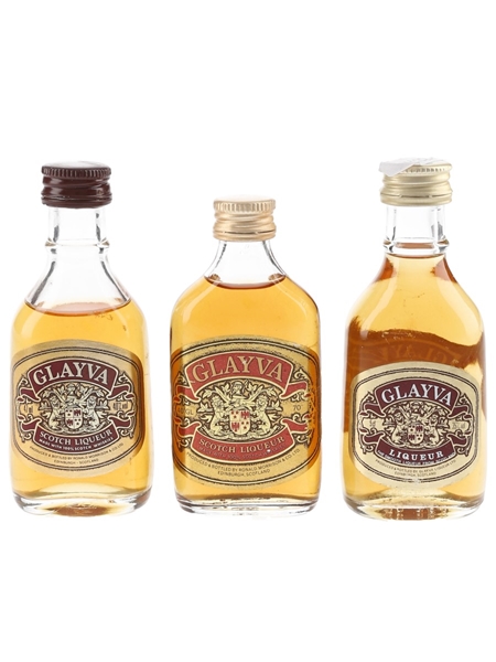 Glayva Bottled 1970s-1980s 3 x 4.7cl-5cl