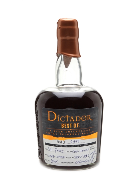 Dictador Best Of 1978 Rum 37 Years Old 70cl