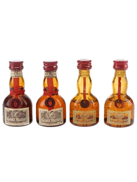 Grand Marnier Cordon Rouge Bottled 1970s 4 x 3cl / 38.8%