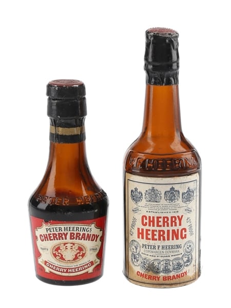 Cherry Heering Liqueur Bottled 1950s 2 x 5cl / 24.5%