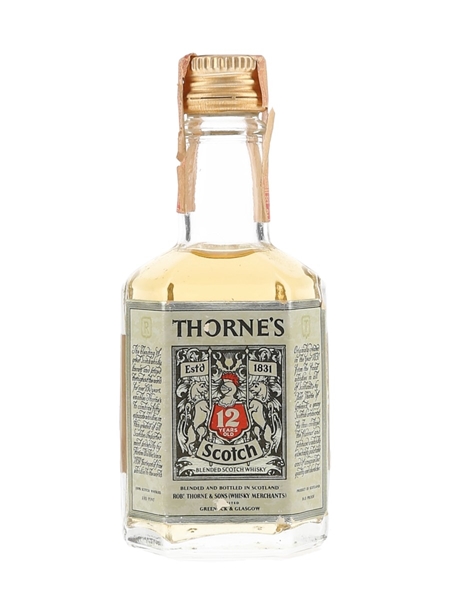 Thorne's 12 Year Old Bottled 1960s - Hiram Walker 4.7cl / 43.4%