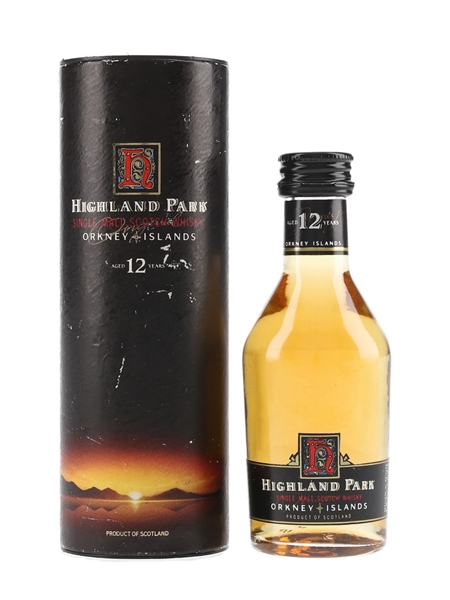 Highland Park 12 Year Old Bottled 1990s 5cl / 40%