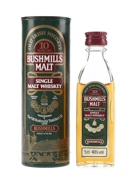 Bushmills 10 Year Old Bottled 1980s 5cl / 40%