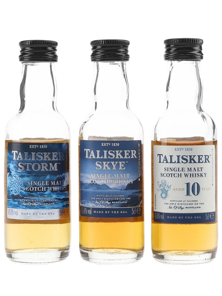 Talisker 10 Year Old Storm & Skye  3 x 5cl / 45.8%