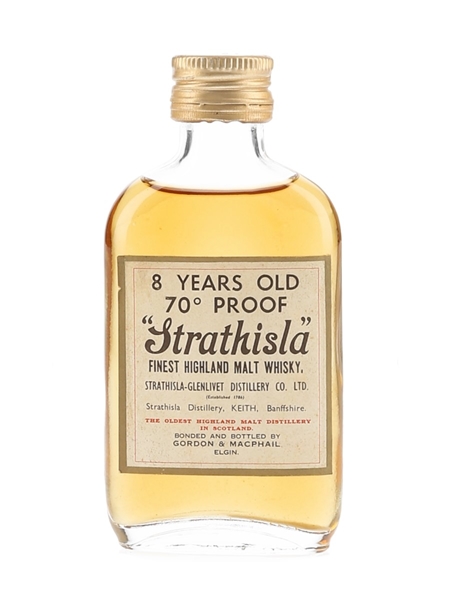 Strathisla 8 Year Old Bottled 1970s - Gordon & MacPhail 5cl / 40%