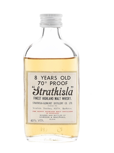 Strathisla 8 Year Old Bottled 1970s - Gordon & MacPhail 5cl / 40%