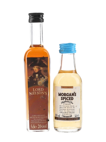Lord Nelson's & Morgan Spiced  2 x 5cl