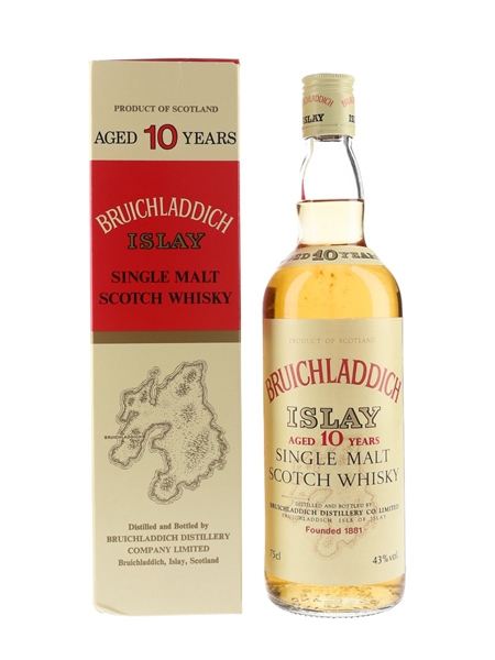 Bruichladdich 10 Year Old Bottled 1980s 75cl / 43%