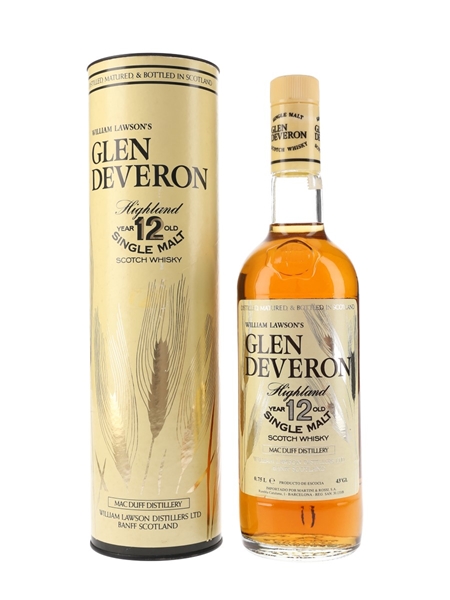 Glen Deveron 12 Year Old Bottled 1980s - Martini & Rossi 75cl / 40%