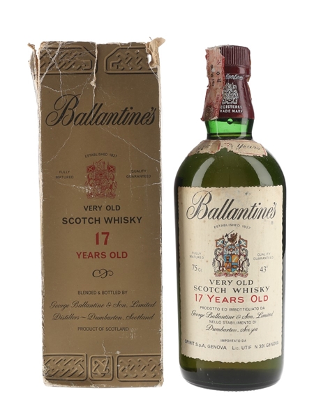 Ballantine's 17 Year Old Bottled 1970s - Spirit 75cl / 43%