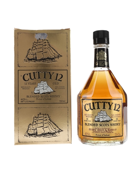 Cutty Sark 12 Year Old Bottled 1980s 75cl / 43%