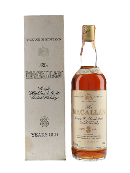 Macallan 8 Year Old Bottled 1980s - Rinaldi 75cl / 43%